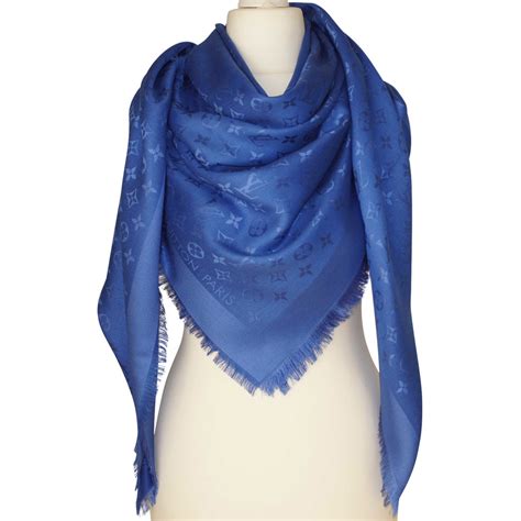 lv sjaal blauw|Designer Shawls for Women .